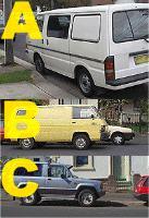 category general-knowledge - Which vehicle is parked correctly?