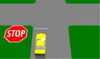 category intersections - You are driving the car in the diagram. You must stop: