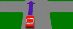 category intersections - You are in the car approaching the intersection shown, you should: