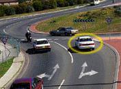 category intersections - You wish to go straight ahead at this roundabout. Which statement is true?