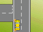 category traffic-lights-lanes - You want to turn left at this intersection. There is an edge line that continues through the intersection. Are you permitted to turn here?