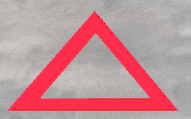 category general-knowledge - The diagram shows a portable warning triangle. The warning triangles MUST be used: