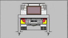 category load-restraint - What is the maximum allowable distance that a load may project on the side of a vehicle, provided overall width does not exceed 2.5 metres?