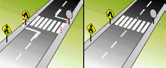 These markings on the road indicate - These markings on the road indicate