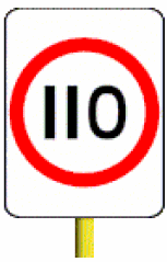 category speed-limits - On a freeway with a maximum speed limit of 110 km/h, a learner driver or rider must not drive faster than