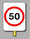 category speed-limits - Speed limit signs (such as the one shown) tell drivers: